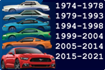 FORD MUSTANG 1974-2023