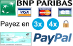 Paiement Sécurisé avec notre banque la BNP ou via Paypal