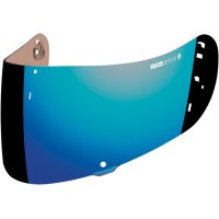 ICON OPTIC SHIELD Visiere pour Casque Moto Iridium BLEU pour casque AIRMADA