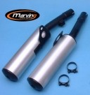 ECHAPPEMENT POT SILENCIEUX MARVING MACH EMBOUT ALU KAWASAKI 500 GPZ 1987-2005
