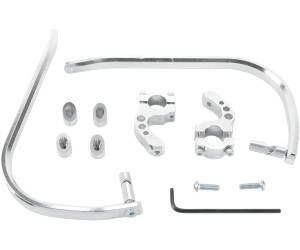 MOOSE RACING PROTECTION BARRE CONTOUR ALUMINIUM POUR MAINS 22mm STANDARD SILVER (2)
