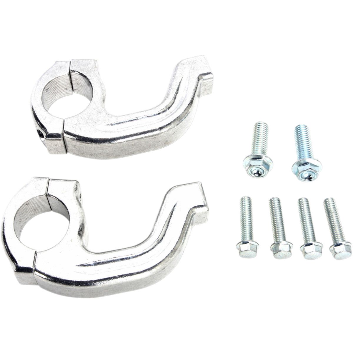 MOOSE RACING REMPLACEMENT PINCE CLAMP POUR PROTECTION CONTOUR GUIDON 28mm SILVER