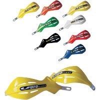 UFO PROTEGE MAINS BLANC RENFORT ALU POUR GUIDON 22MM