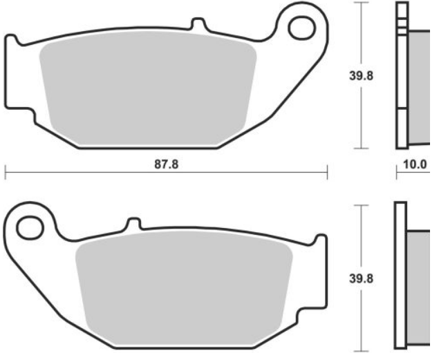 BREMBO SX SINTER PLAQUETTES DE FREIN ARRIERE 07HO61SX HONDA CRF 250 L 2013-2016