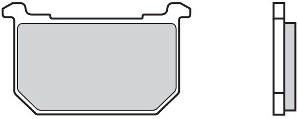 EBC HH PLAQUETTES ARRI�RE FA068HH KAWASAKI Z 750 E1? L1-L4 1980-1984