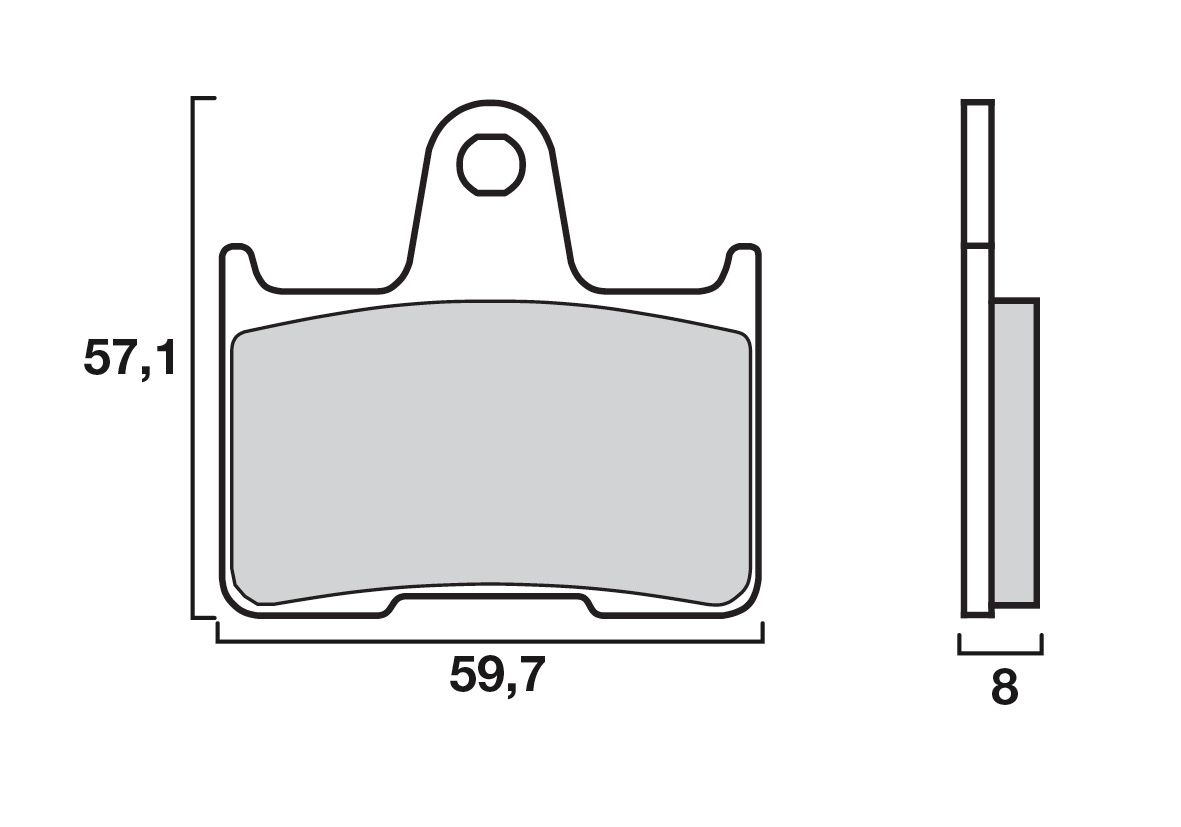 BREMBO SP SINTER PLAQUETTES DE FREIN ARRIERE 2813 07KA21SP HARLEY DAVIDSON XL 883 R ROADSTER 2014-2018 (2)