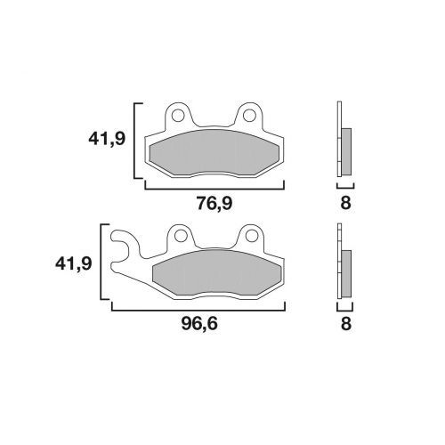 BREMBO SA SINTER PLAQUETTES DE FREIN AVANT 07YA21SA KAWASAKI KLR 650 2008-2013
