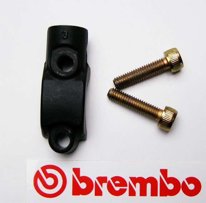 BREMBO CAVALIER 10437213 SUPPORT DE RETROVISEUR POUR MAITRE CYLINDRE DE FREINS BREMBO PS13 PS16 AXIAL ORIGINE