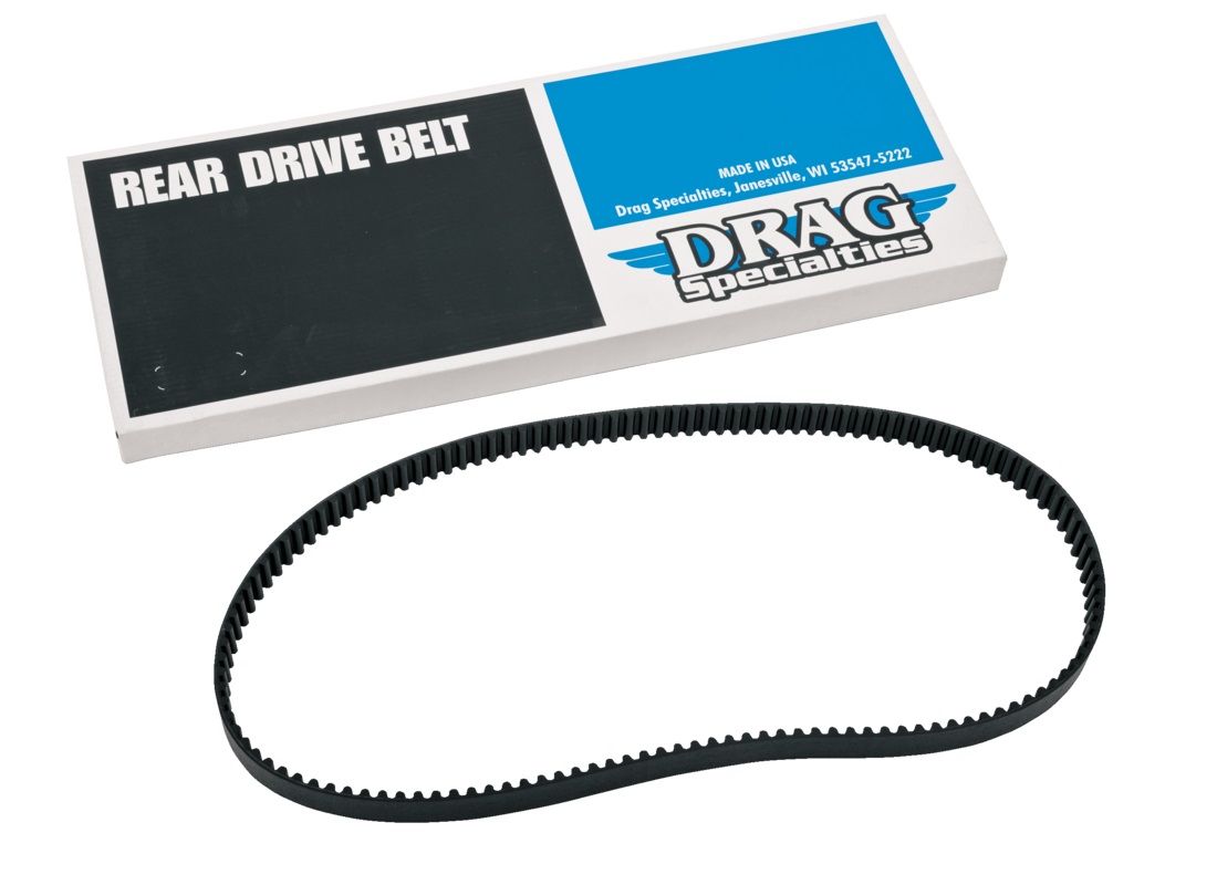 COURROIE 128 DENTS 1.125 POUCES (28.57 mm) HARLEY DAVIDSON 1991-2003 ET BUELL 1994-2002 (sauf blast) = OEM 40022-91 DRAG SPECIALTIES 1204-0042