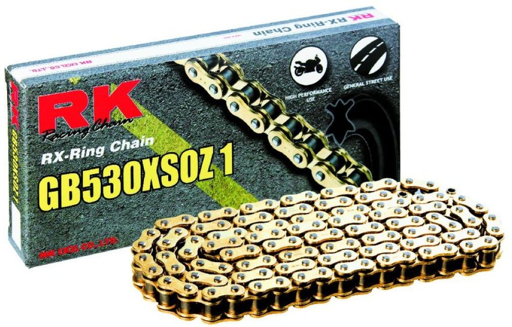 RK Cha�ne 530 XSOZ1 RX-RING GOLD 104 MAILLONS
