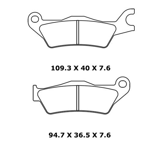 CARBONE LORRAINE PLAQUETTES DE FREIN AVANT 1258 XBK5 SUZUKI GSXR 125 2017-2021 MONTAGE 2