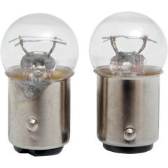 LOT AMPOULE BLANCHE DOUBLE FILAMENT 12V x 23/8W