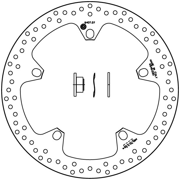 BREMBO DISQUE DE FREINS AVANT SERIE ORO FIXE 68B407D7 BMW R 1200 ST 2005-2007