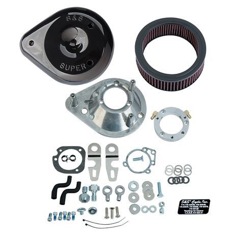 S&S CYCLE FILTRE A AIR CLASSIC TEARDROP GLOSSY BLACK 1010-2168 HARLEY DAVIDSON XL 1200 C Sportster Custom 2007-2017 STOCK EFI
