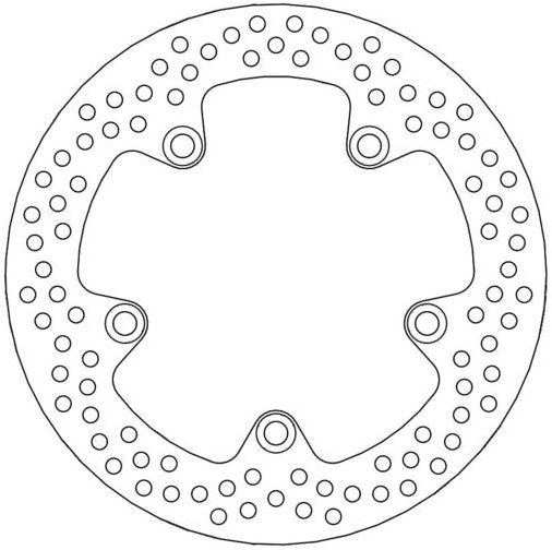 MOTO MASTER DISQUE ARRIERE 250mm 1710-1673 SUZUKI SFV 650 GADIUS 2009-2015