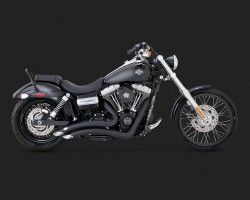 1800-1420 VANCE & HINES BIG RADIUS 2-INTO-2 BLACK NON HOMOLOGUE HARLEY DAVIDSON FXDL 1690 DYNA LOW RIDER 2014-2015* (3)