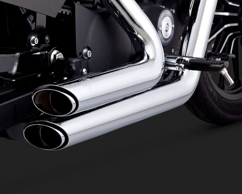 1800-1632 17229 VANCE & HINES EXHAUST SYSTEM SHORTSHOTS STAGGERED CHROME HARLEY DAVIDSON XL 1200 X FORTY EIGHT 2014-2018 (2)