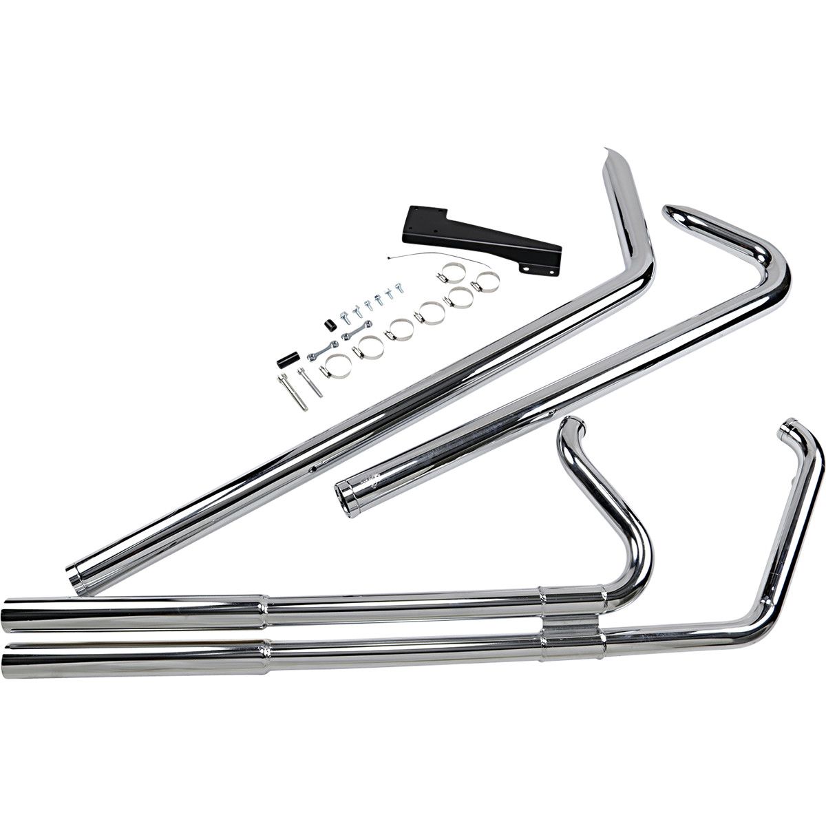 1800-0448 VANCE & HINES ECHAPPEMENT BIG SHOTS LONG CHROME HARLEY DAVIDSON FLSTN 1584 SOFTAIL DELUXE 2007-2011 (2)