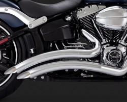1800-1582 26065 VANCE & HINES EXHAUST BIG RADIUS 2 EN 2 HARLEY DAVIDSON FXSBSE 1800 BREAKOUT CVO 2013-2014* (2)