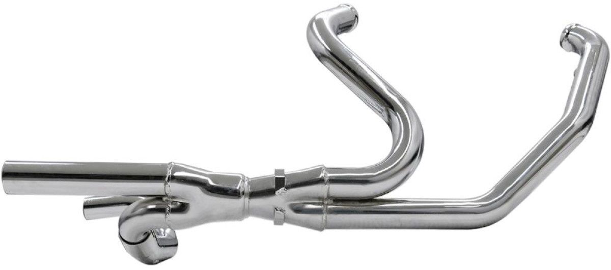 BASSANI EXHAUST 1802-0326 COLLECTEUR 2X2 DUAL CHROME HARLEY DAVIDSON FLHRC 1690 ROAD KING CLASSIC 2011-2013 (2)