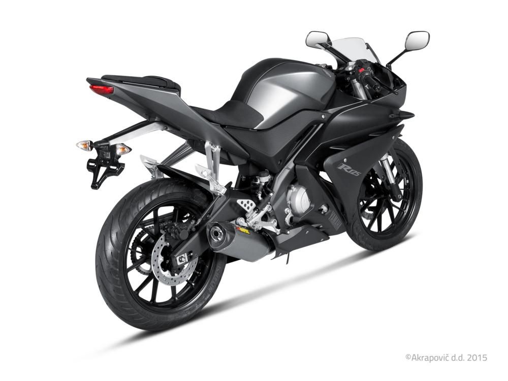 YAMAHA MT 125 2014-2016 LIGNE ECHAPPEMENT AKRAPOVIC EXHAUST RACING TITANIUM CARBON FIBER S-Y125R2-HRT 18102348 (2)