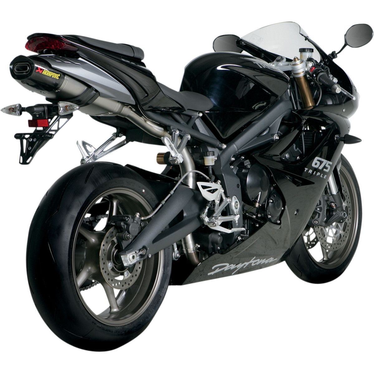TRIUMPH DAYTONA 675 2006-2012 POT D ECHAPPEMENT AKRAPOVIC MUFFLER TITANIUM CARBON FIBER S-T675SO3-HACT 18112251