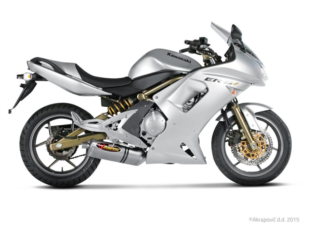 KAWASAKI ER 6 N ET F NINJA 650 2006-2008 POT D ECHAPPEMENT AKRAPOVIC MUFFLER SP TITANIUM SS-K6SO4-HTT 18111083 (2)