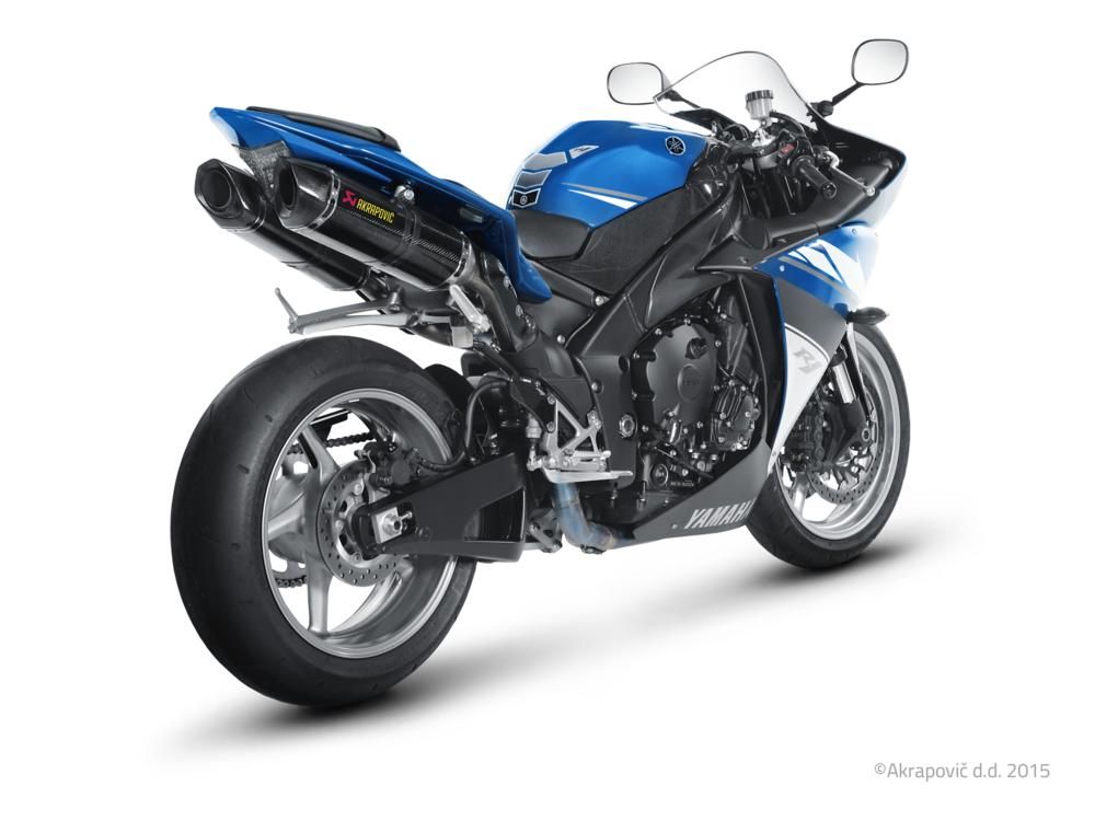 YAMAHA YZF R1 2010-2014 POT D ECHAPPEMENT SLIP-ON AKRAPOVIC MUFFLERS CARBON FIBER S-Y10SO9-ZC 18111933 (2)