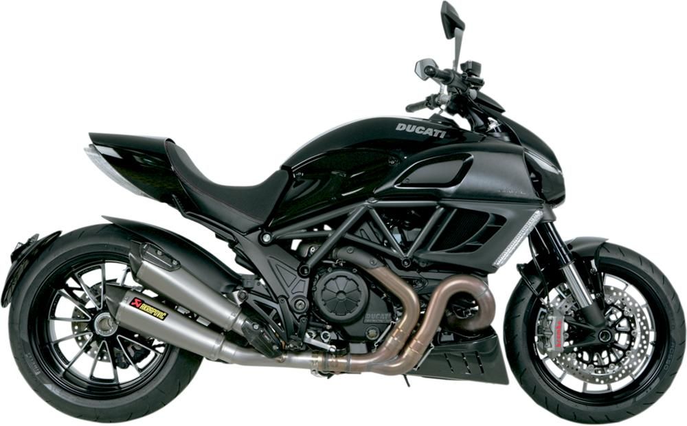 DUCATI DIAVEL 2011-2016 POT D ECHAPPEMENT AKRAPOVIC MUFFLERS TANIUM CARBON FIBER SLIP-ON S-D12SO2-HXT 18112424 (2)