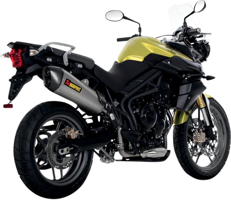 TRIUMPH TIGER 800 XC 2011-2015 POT D ECHAPPEMENT AKRAPOVIC MUFFLER TITANIUM SLIP-ON TIGER S-T800SO1-HZAAT 18112489 (2)