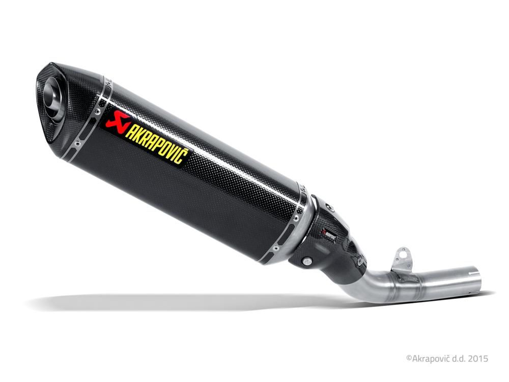 KAWASAKI Z 800 e VERSION 2013-2016 AKRAPOVIC MUFFLER CARBON FIBER S-K8SO1-HRC 18112964