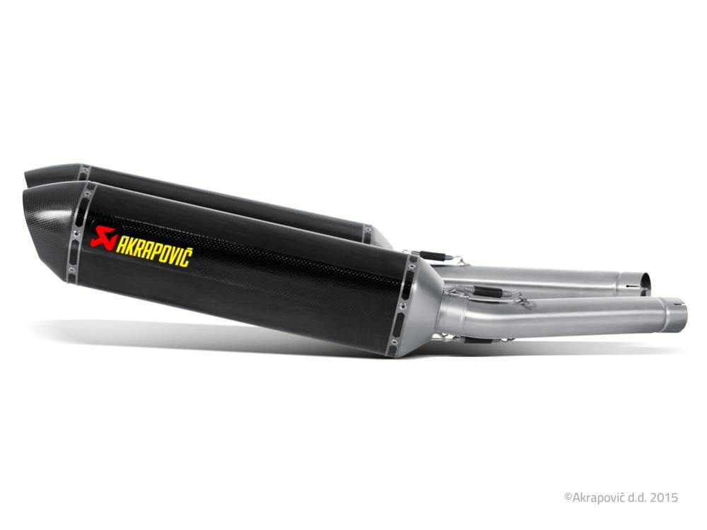 SUZUKI GSX R 1300 HAYABUSA 2008-2016 POT D ECHAPPEMENT SLIP-ON AKRAPOVIC MUFFLERS CARBON FIBER S-S13SO2-HRC 18112974