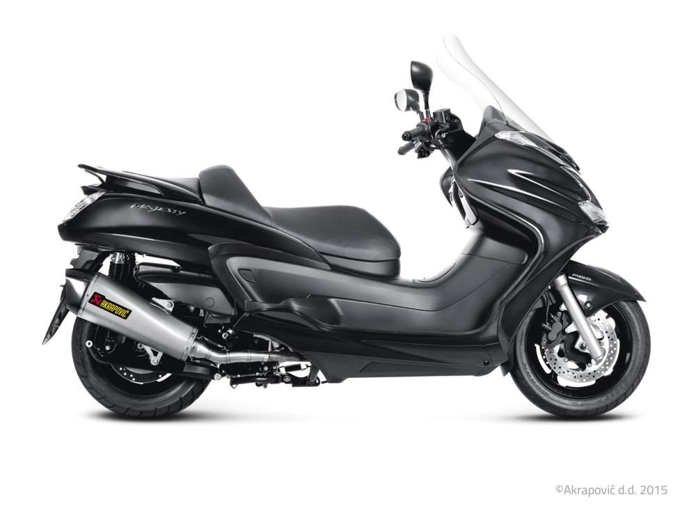 YAMAHA MAJESTY 400 2009-2015 POT D ECHAPPEMENT AKRAPOVIC MUFFLER SS CARBON FIBER S-Y4SO10-HZAASS 18112988 (2)