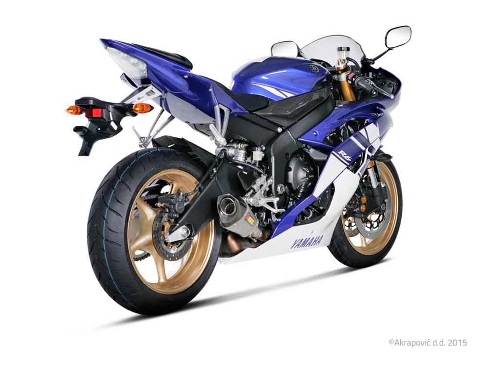 YAMAHA YZF R6 2010-2016 POT D ECHAPPEMENT AKRAPOVIC MUFFLER TITANIUM CFIBER S-Y6SO9-HASZ 18112993 (2)