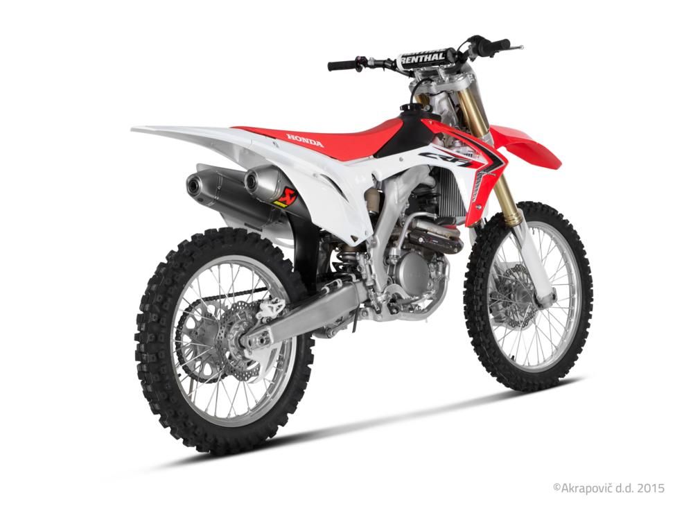 HONDA CRF 250 R 2014-2015 Ligne Echappement AKRAPOVIC EXHAUST EVO TITANIUM S-H2MET8-QTA 18201501 (2)