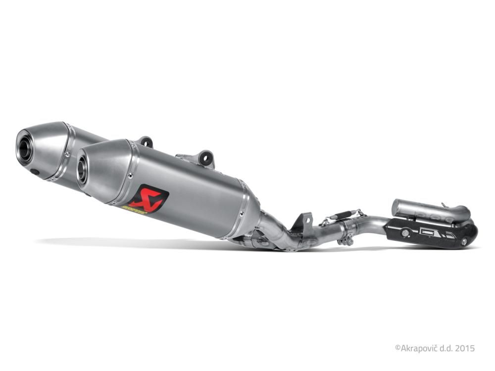HONDA CRF 250 R 2014-2015 LIGNE ECHAPPEMENT AKRAPOVIC EXHAUST RACING SS TITANIUM CRF250 S-H2MR8-QTA 18201502