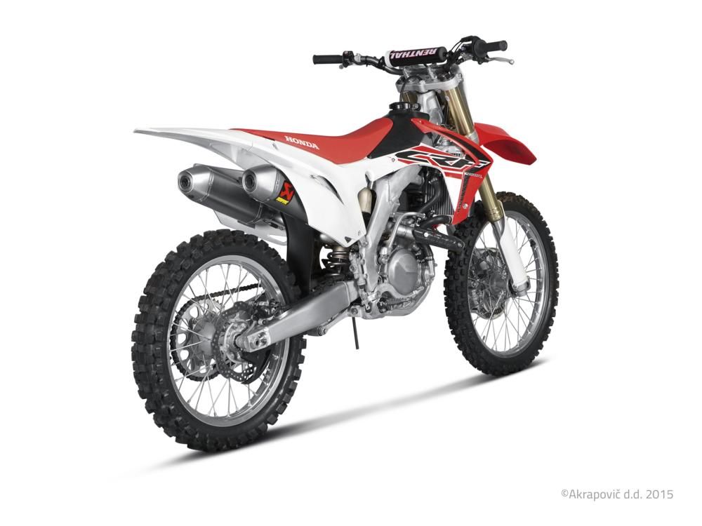HONDA CRF 450 R 2015-2016 LIGNE ECHAPPEMENT AKRAPOVIC EXHAUST EVOLUTION TITANIUM RI CRF450R S-H4MET14-QTA 18201576 (2)