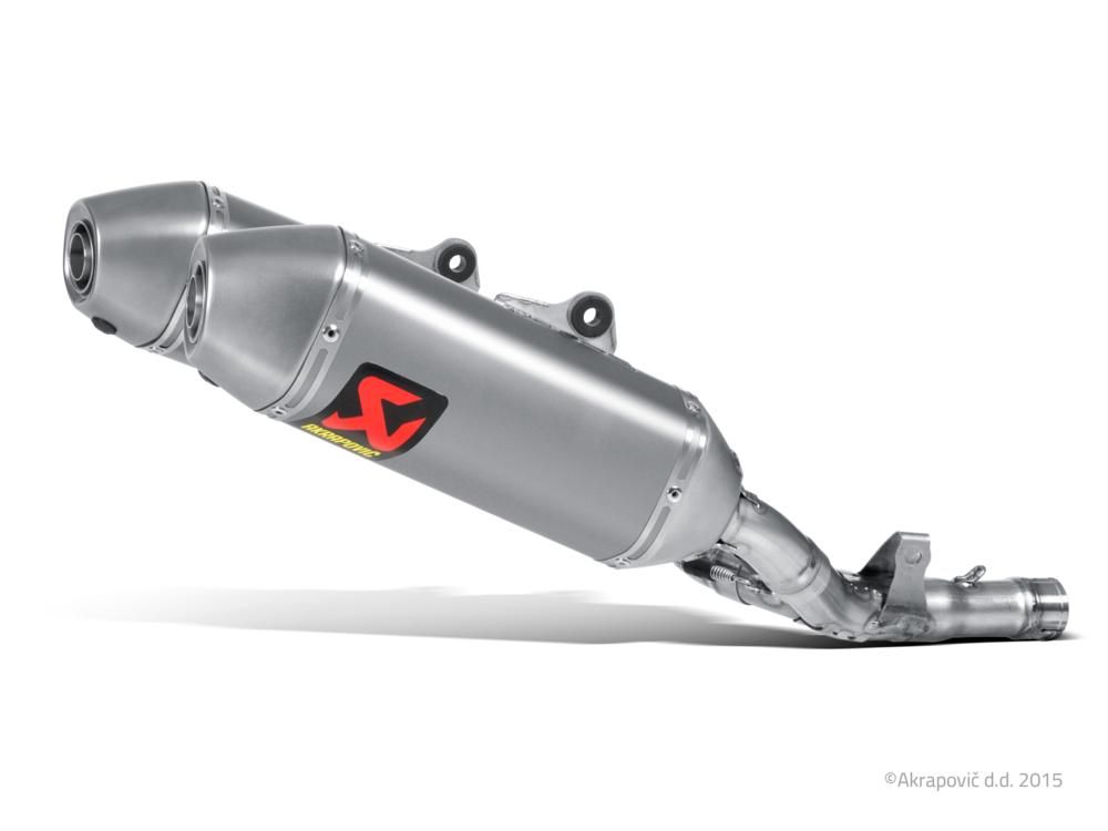 HONDA CRF 250 R 2014-2015 POT D ECHAPPEMENT AKRAPOVIC MUFFLERS TITANIUM CARBON FIBER S-H2SO4-QTA 18211594
