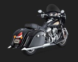 VANCE & HINES SILENCIEUX 18531 1801-0728 TURNDOWN SLIP-ONS IDIAN 1811 CHIEFTAIN ABS 2014*