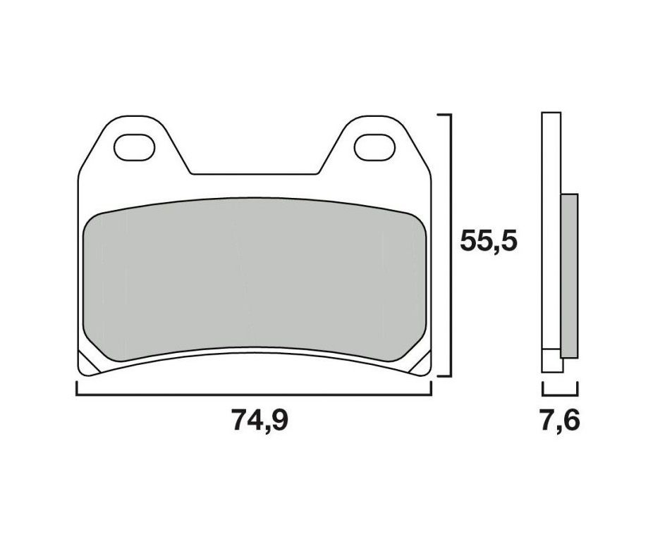 BREMBO SA SINTER PLAQUETTES DE FREIN AVANT 07HO47SA HONDA CB 400 SUPER FOUR 1997-2005