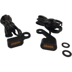 CLIGNOTANTS SOUS GUIDON NOIR AMBRE HARLEY DAVIDSON ELECTRA GLIDE 1690 2011-2013