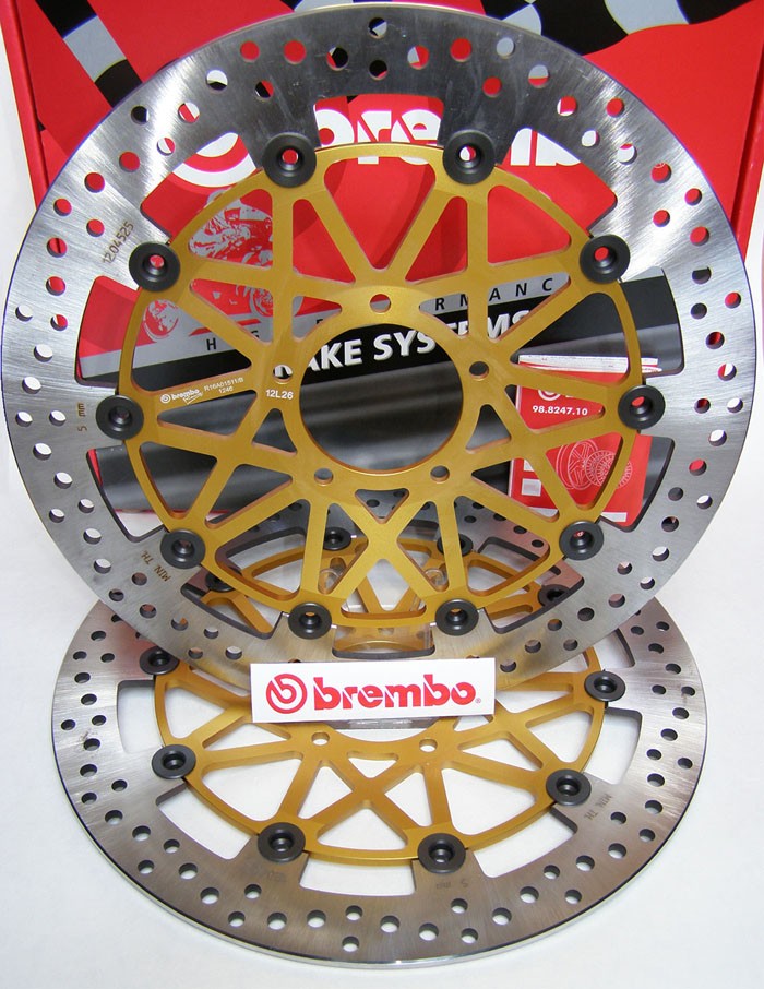 BREMBO PACK 2 DISQUES DE FREINS AVANT SUPERSPORT 320MM (GAUCHE + DROIT) 208973715 SUZUKI 1300 GSXR HAYABUSA 1999-2007