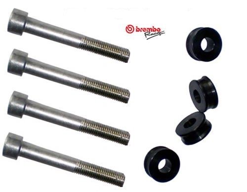 KIT VIS X4 ET ENTRETOISES X4 (220A02413) POUR ETRIERS RADIAUX BREMBO DAYTONA 675 2006-2012
