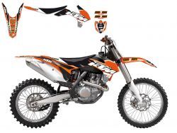 BLACKBIRD KIT DECO DREAM GRAPHIC 3 + HOUSSE DE SELLE (78177193) KTM EXC 300 2014-2015