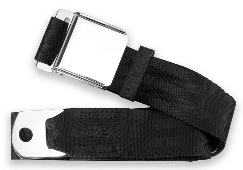 2pt black lap belt 75