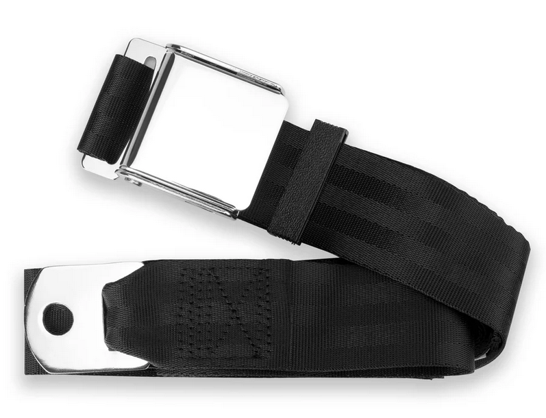 2pt black lap belt 90