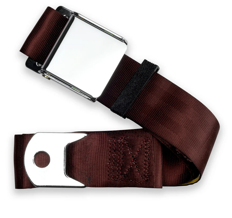 2pt burgundy lap belt 75