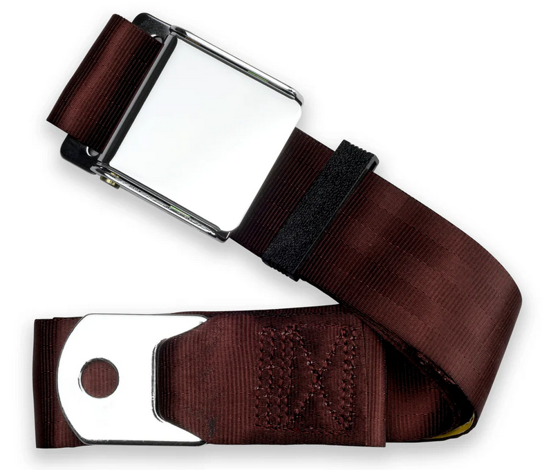 2pt burgundy lap belt 75