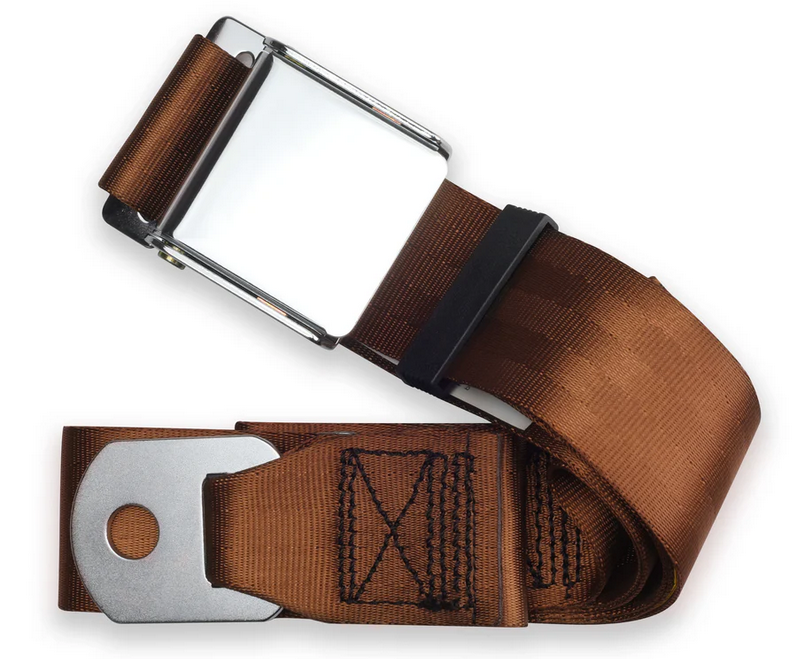 2pt brown lap belt 75