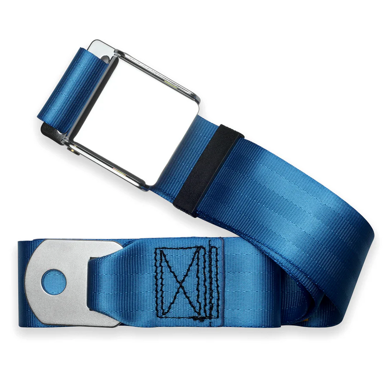 2pt cobalt blue lap belt 75